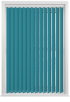 Palermo (Blackout), Teal Blue - Vertical Blind